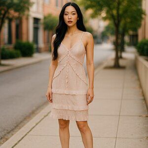 Jay Godfrey Elegant Cream Lace Dress- size 6